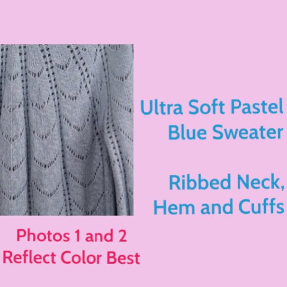 Aspen Soft Blue Sweater - Picture 6 of 15